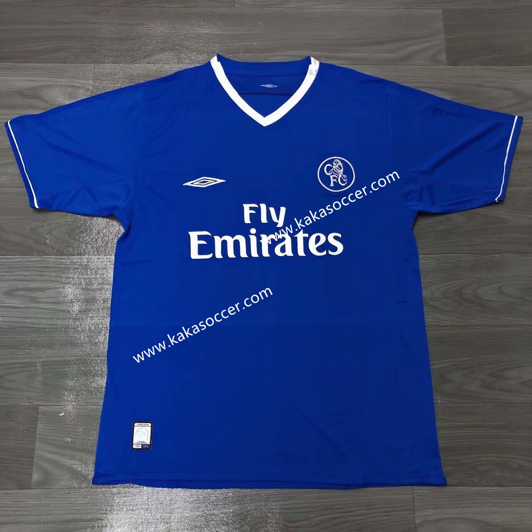 03-05 Retro Version Chelsea Home Blue Thailand Soccer Jersey AAA-311