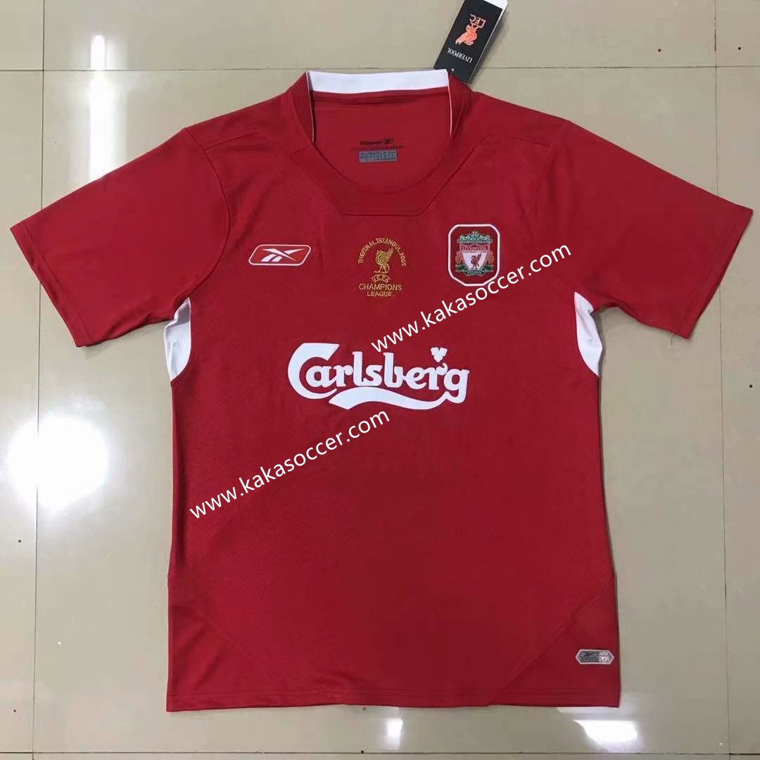 05 Retro Version Liverpool Red Thailand Soccer Jersey AAA-908/811