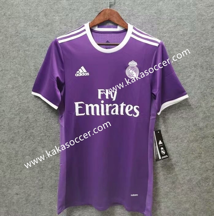 16-17 Retro Version Real Madrid Purple Thailand Soccer Jersey AAA-519/301