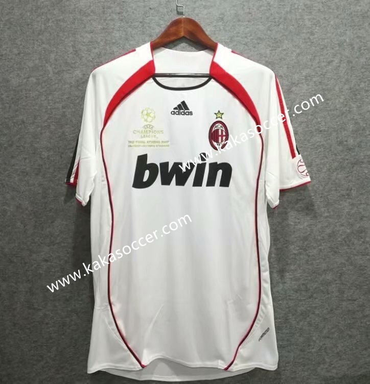 06 Retro Version AC Milan White Thailand Soccer Jersey AAA--519