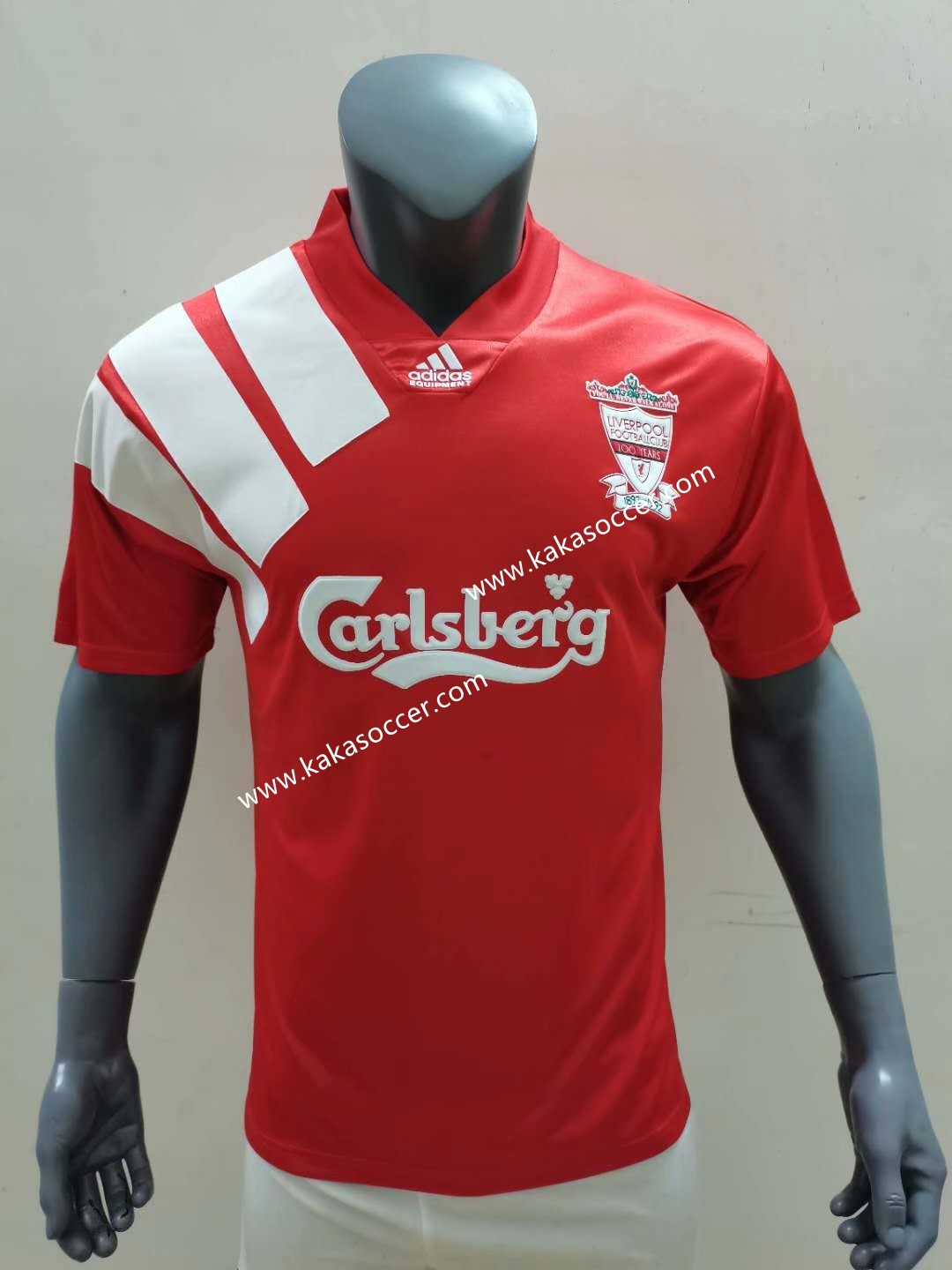 92-93 Retro Version Liverpool Home Red Thailand Soccer Jersey AAA-416/1041