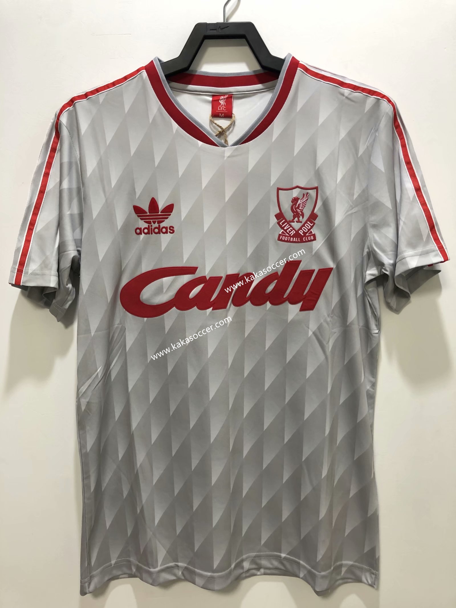 89-91 Retro Version Liverpool  Away White Thailand Soccer Jersey AAA-311/2011