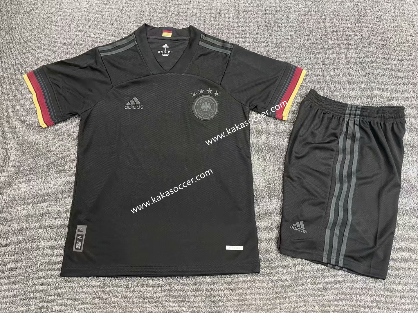 2020-2021 Germany Away Black & Gray Soccer Uniform-302