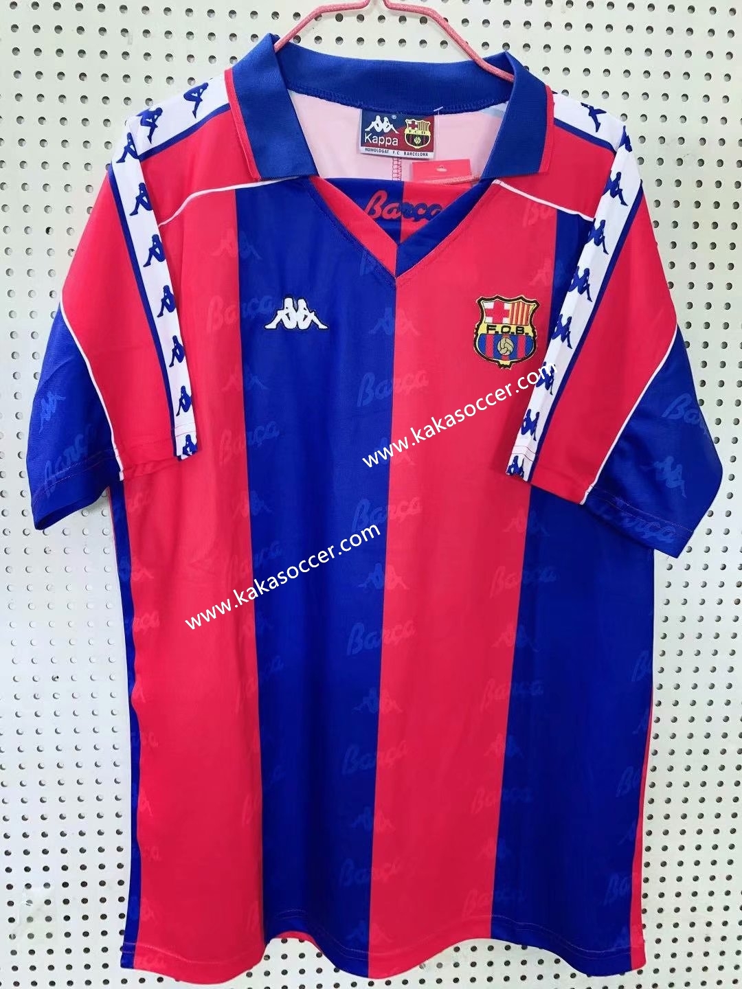 92-95 Retro Version Barcelona Red & Blue Thailand Soccer Jersey AAA-811