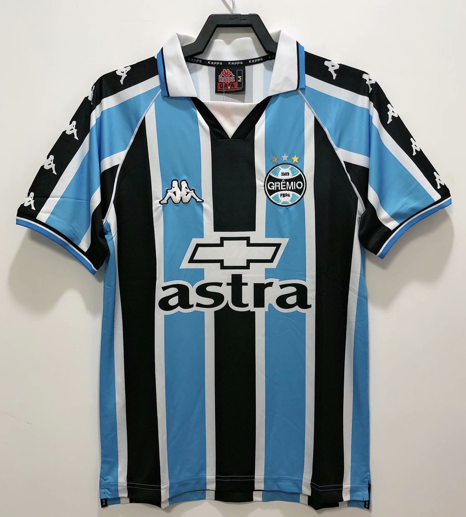 2000 Retro Vrersion Grêmio FBPA Blue & Black Thailand Soccer Jersey AAA-311/503