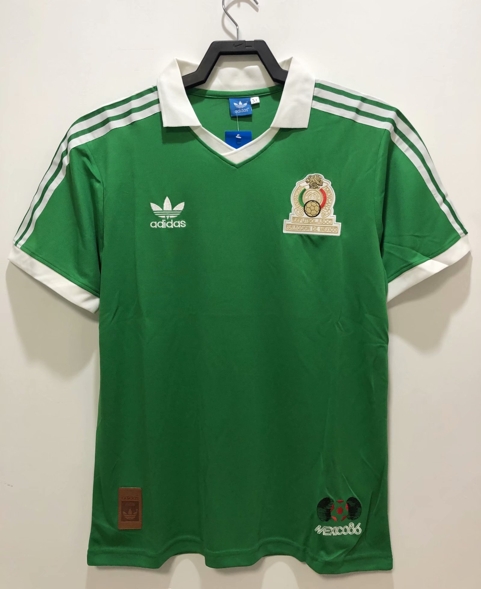 1986 Retro Version Mexico Home Green Thailand Soccer Jersey AAA-311/503/410