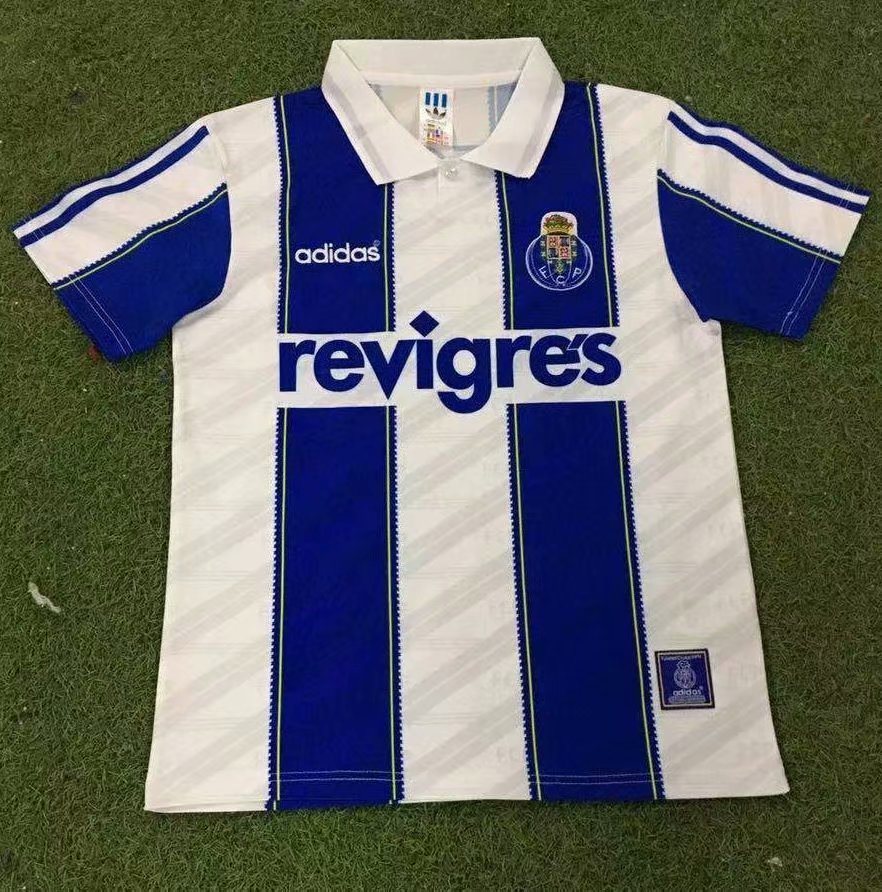 95-97 Retro Version Porto Blue & WhiteThailand Soccer Jersey AAA-503