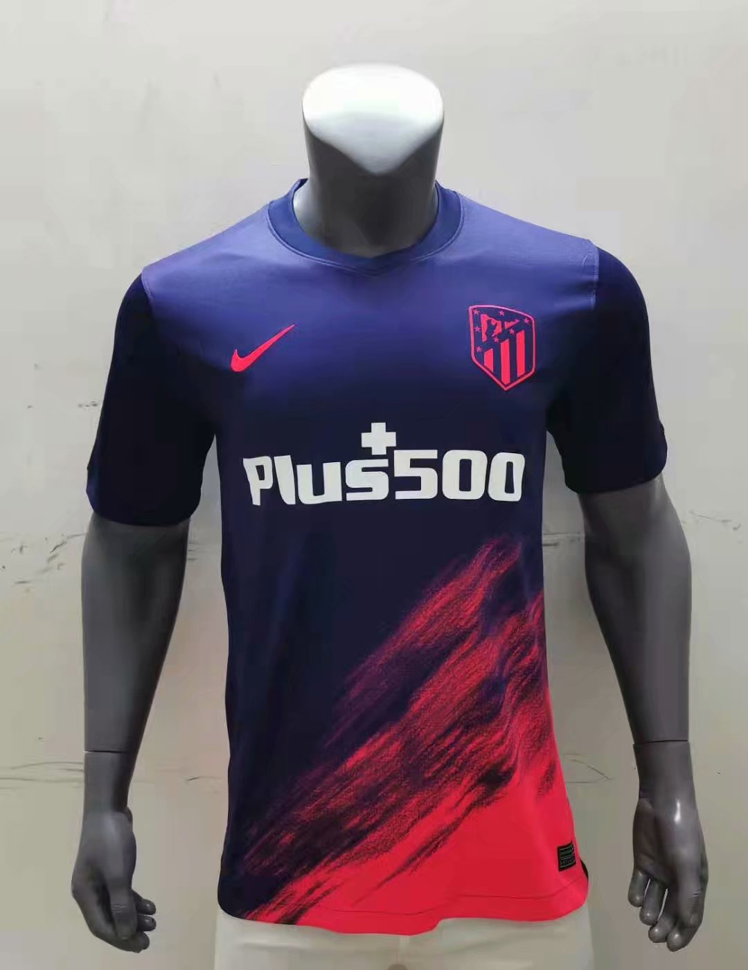 2021-2022 Atletico Madrid Away Blue Thailand Soccer Jersey-416/518