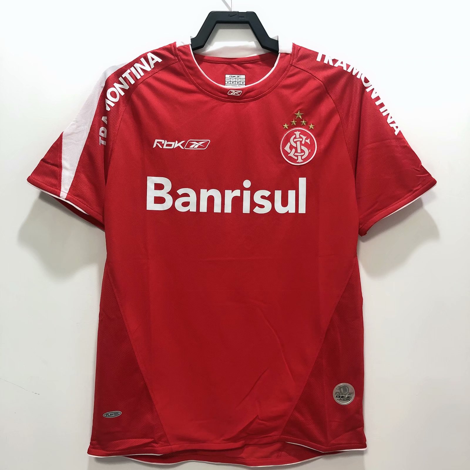 2006 Retro Version Brazil SC Internacional Home Red Thailand Soccer Jersey AAA-311