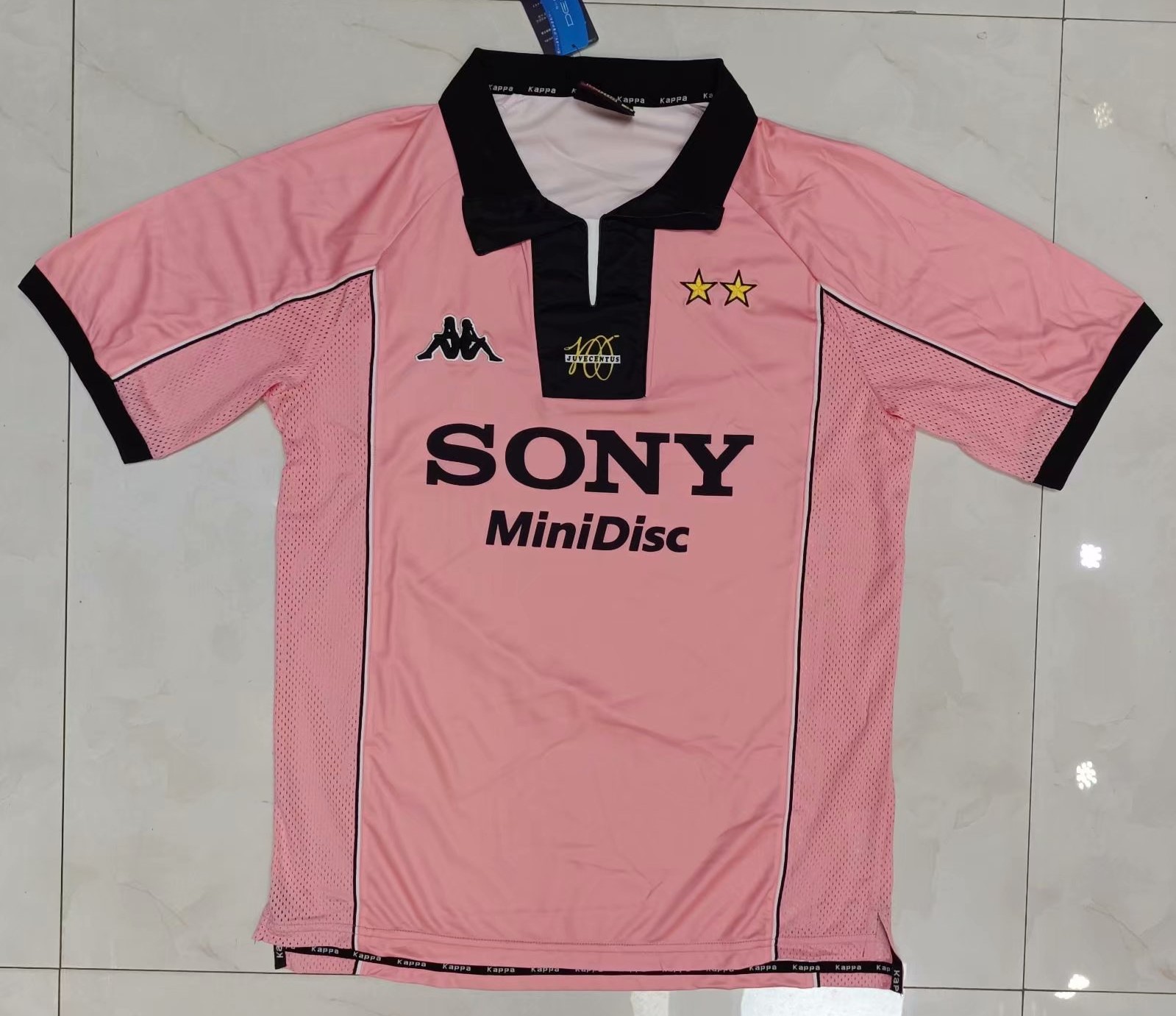 97-98 Retro Version Juventus Red & Pink Thailand Soccer Jersey AAA-416/905