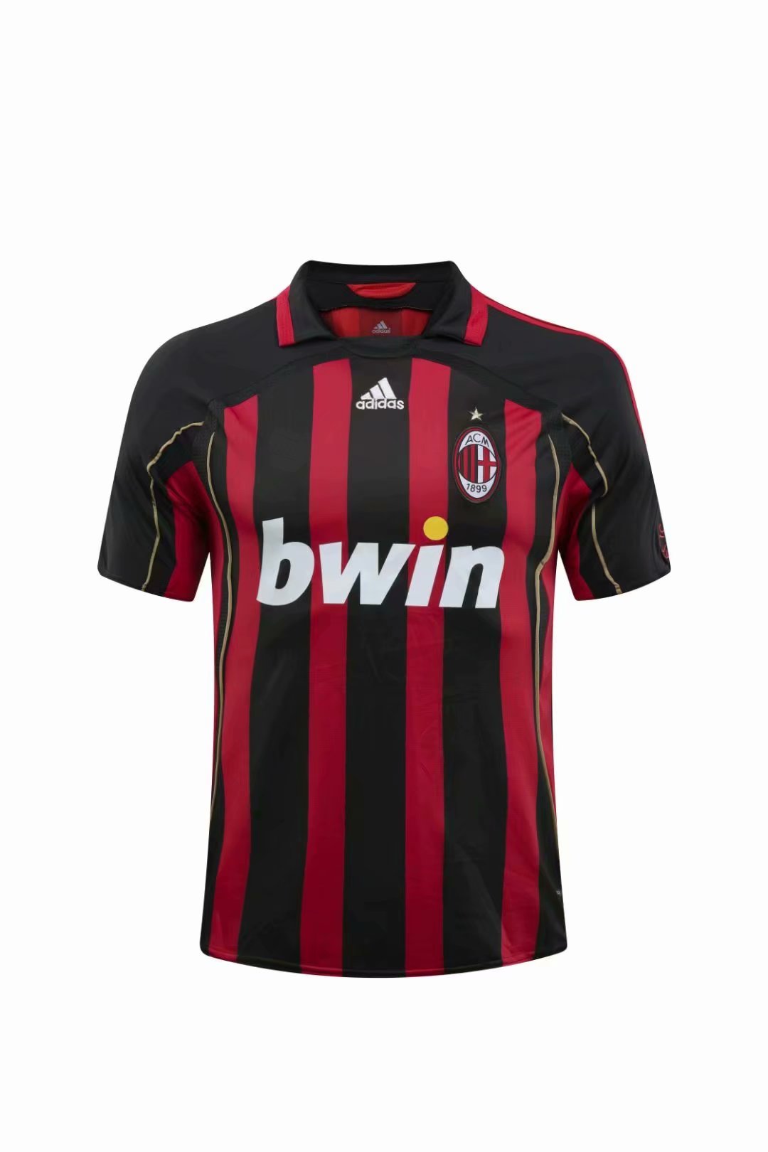 06-07 Retro Version AC Milan Home Red & Black Thailand Soccer Jersey AAA-601