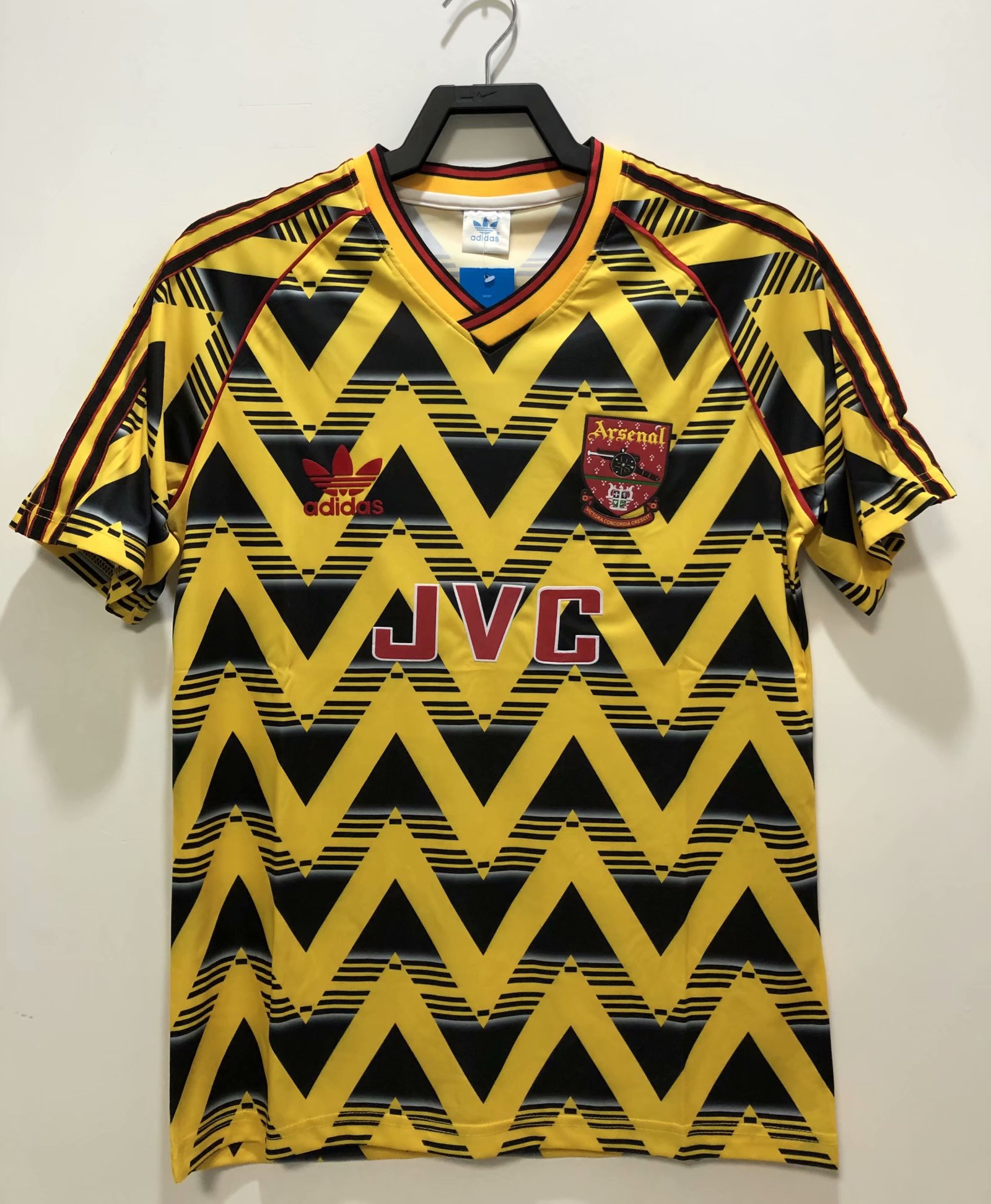 91-93 Retro Version Arsenal Away Yellow Thailand Soccer Jersey AAA-311/2011