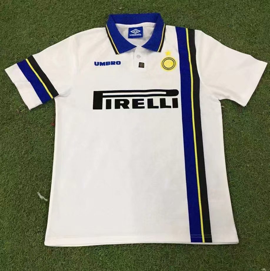 97-98 Retro Version Inter Milan Home Blue & Black Thailand Soccer Jersey AAA-503/522