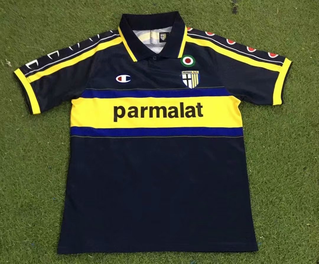 99-00 Retro Version Parma Calcio 1913 Blue Thailand Soccer Jersey AAA-503