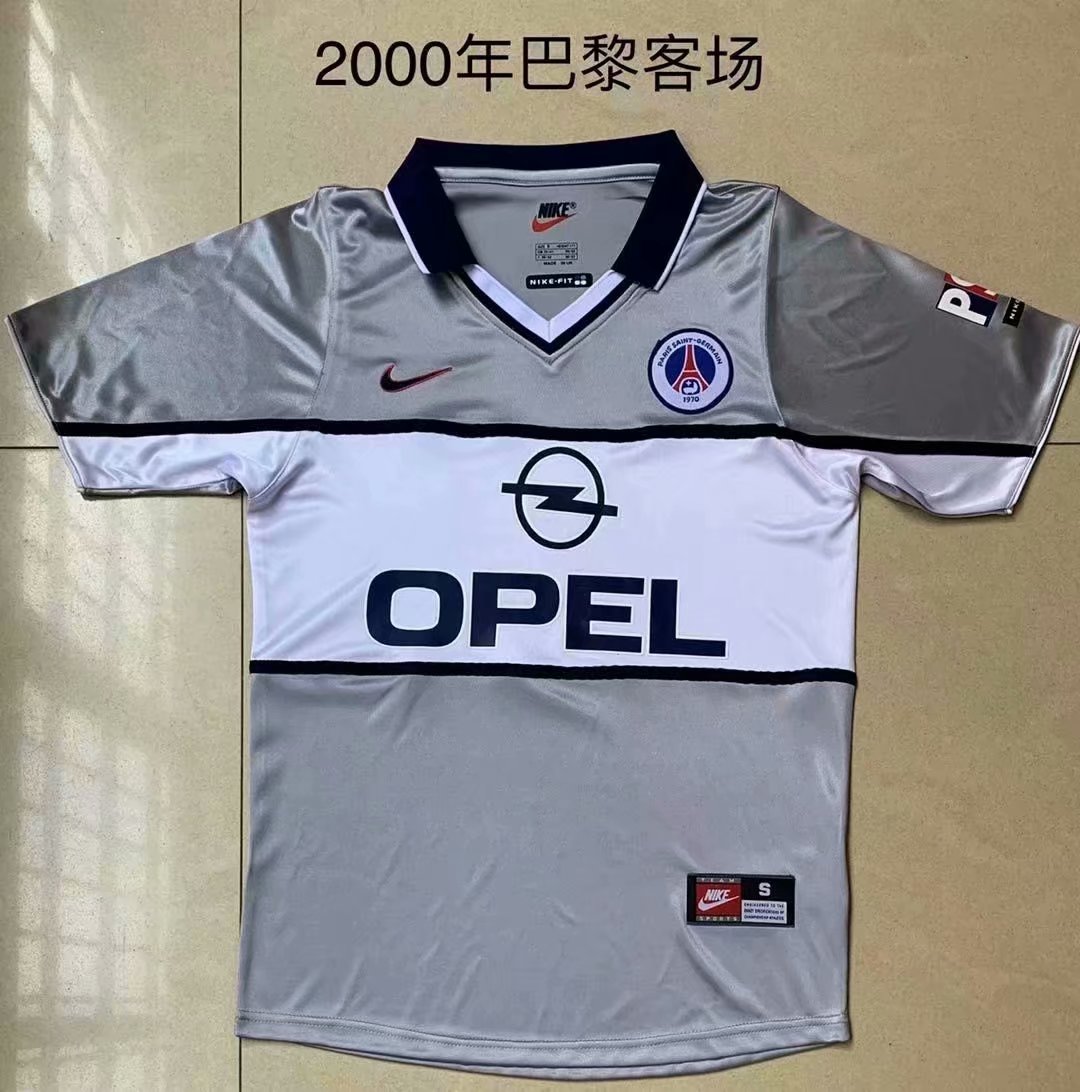 2000 Retro Version Paris SG Gray Thailand Soccer Jersey AAA-2017