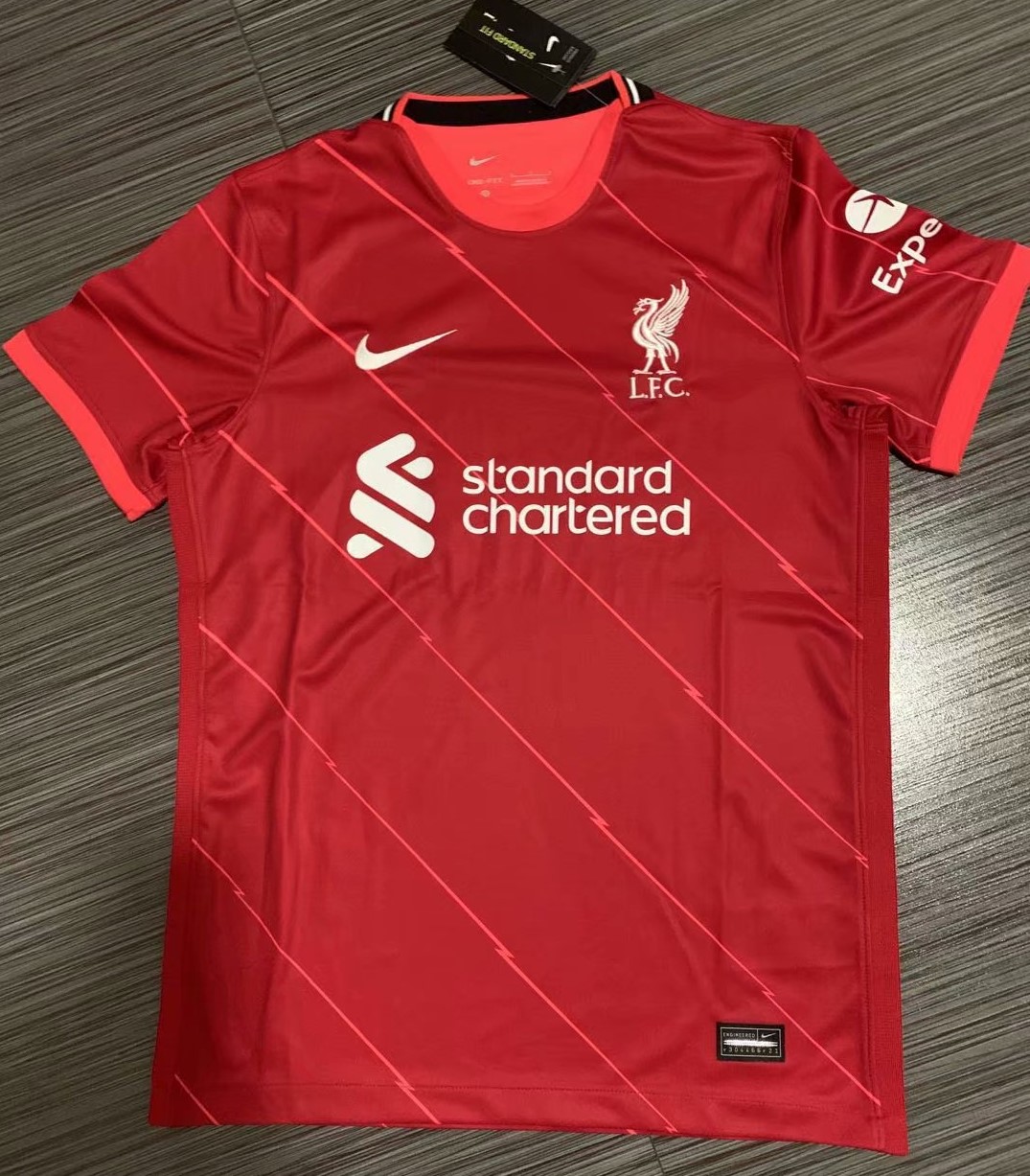 2021-2022 Liverpool Home Red Thailand Soccer Jersey AAA-YD