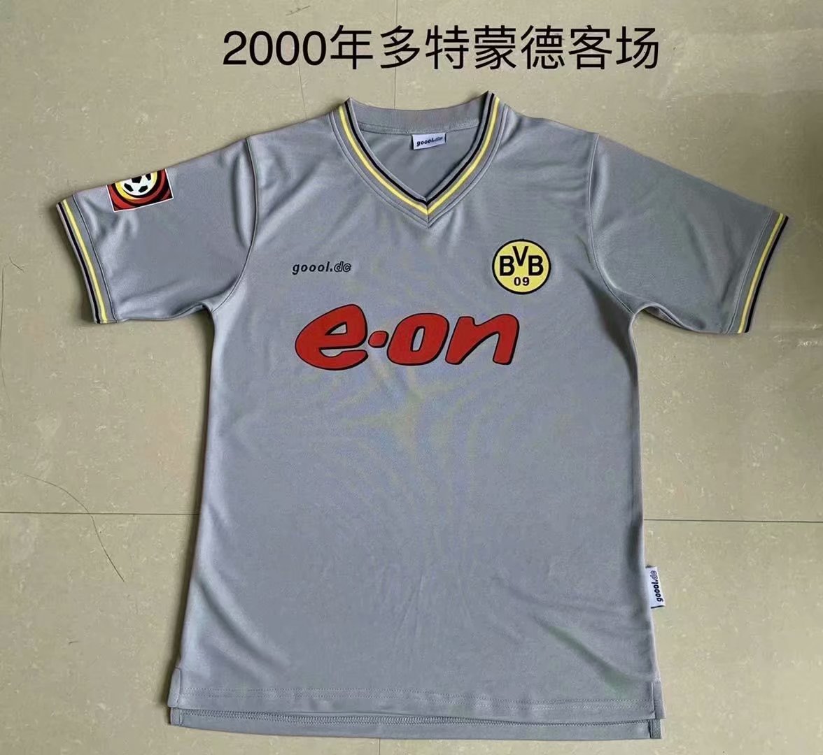 2000 Retro Version Borussia Dortmund  Gray Thailand Soccer Jersey AAA-2017