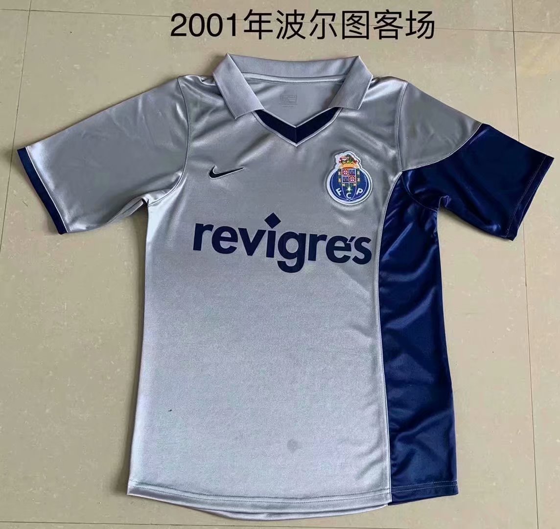 2000 Retro Version Porto Gray Thailand Soccer Jersey AAA-2017