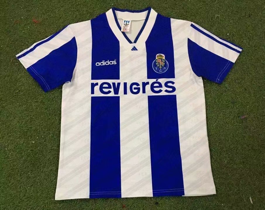 94-95 Retro Version Porto Blue & WhiteThailand Soccer Jersey AAA-503