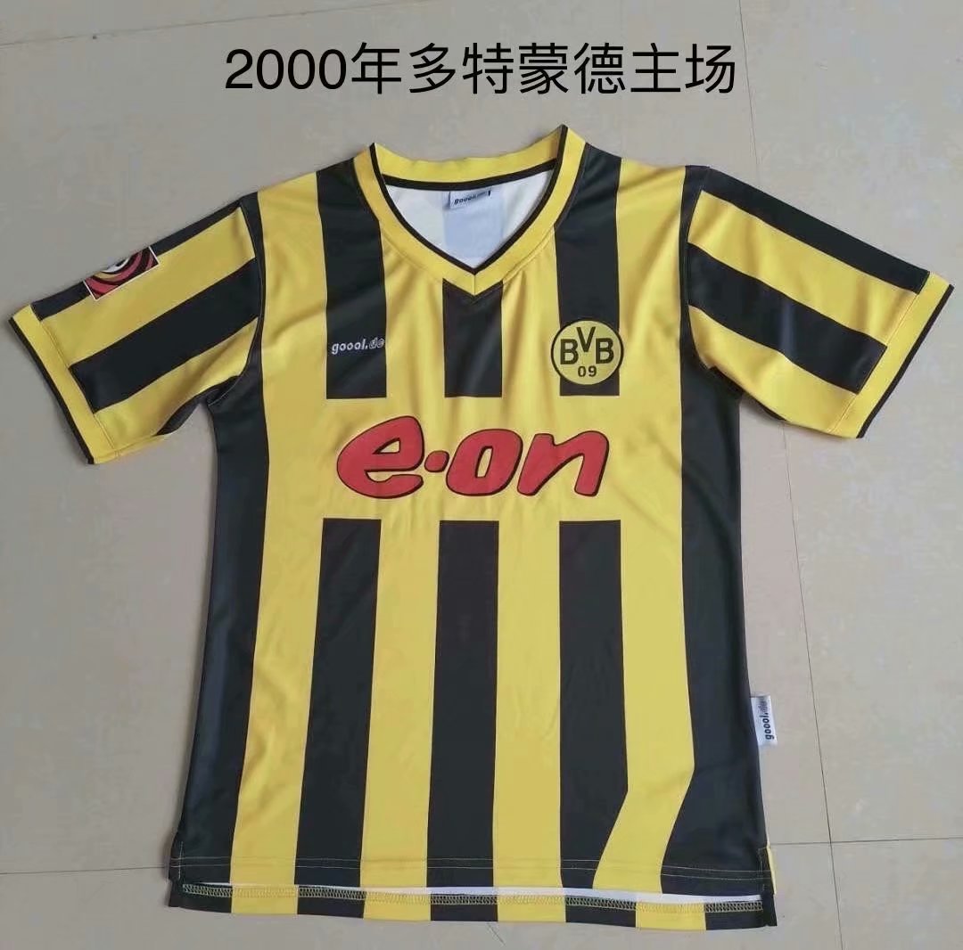 2000 Retro Version Borussia Dortmund Home Yellow & Black Thailand Soccer Jersey AAA-2017