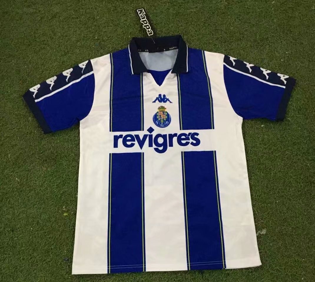 99-00 Retro Version Porto Blue & WhiteThailand Soccer Jersey AAA-503