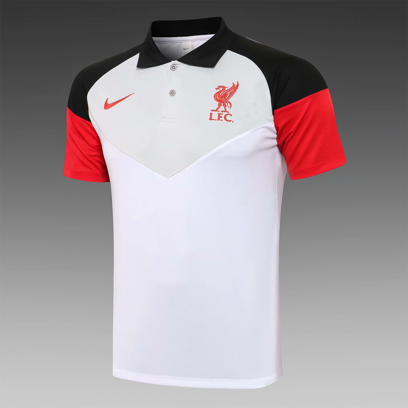 2021-22 Liverpool White Polo Shirts-815