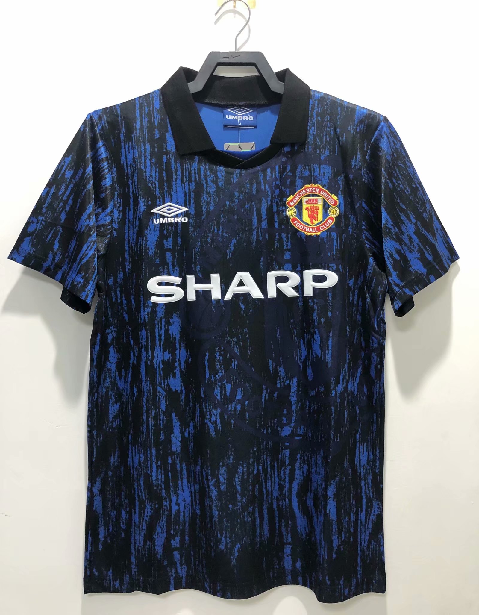 1993 Retro Version Manchester United Away White Thailand Soccer Jersey AAA-311