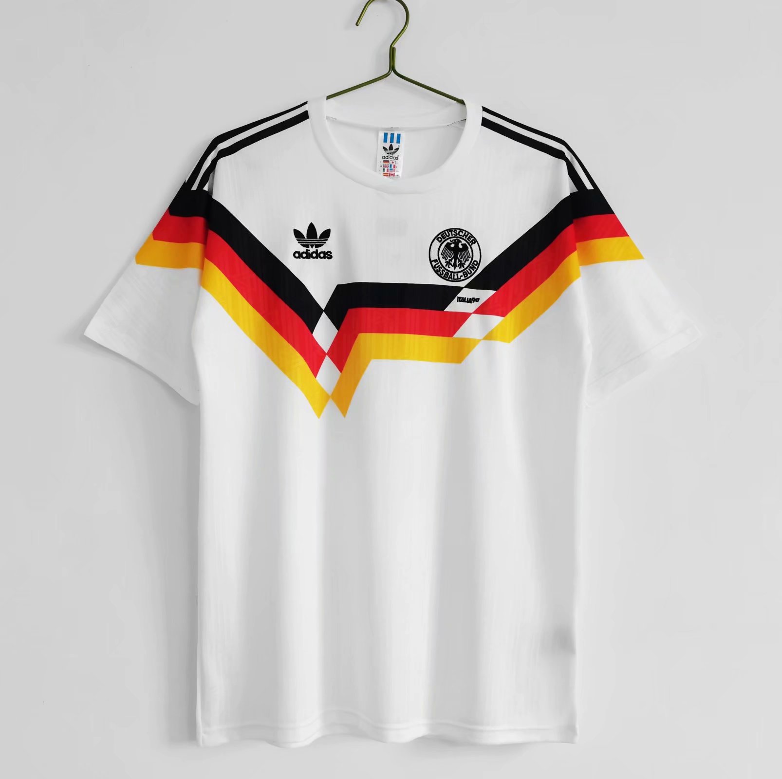 90 Retro Version Germany Home White Thailand Soccer Jersey-701/601