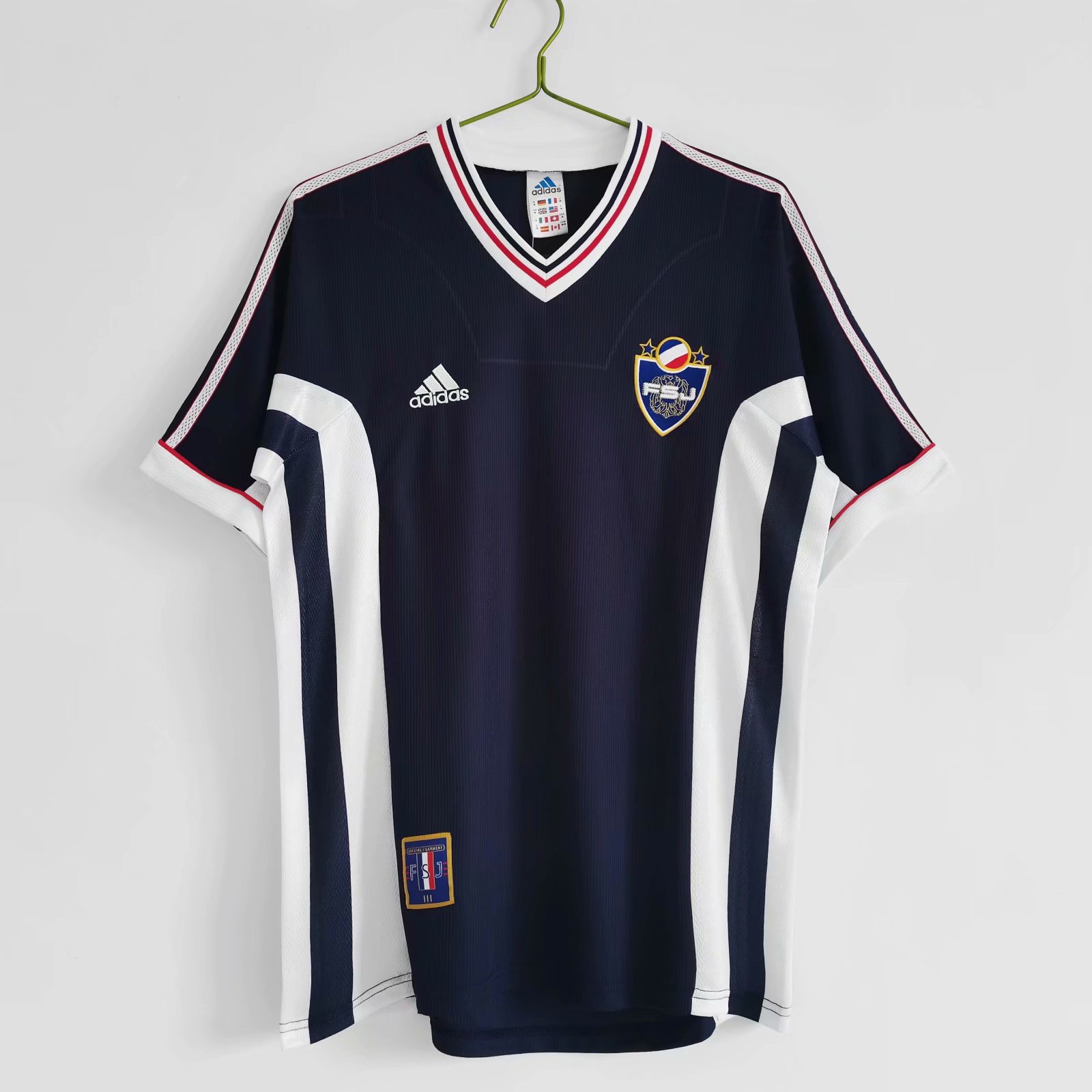 98 Retro Version Yugoslavia Black Thailand Soccer Jersey AAA-701