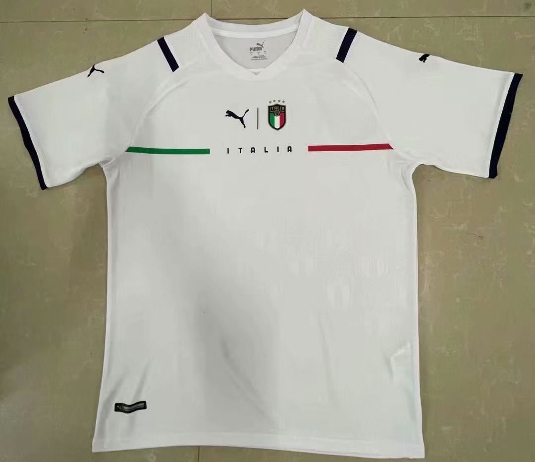 （S-4XL）2021-2022 Italy Away White Thailand Soccer Jersey AAA-510