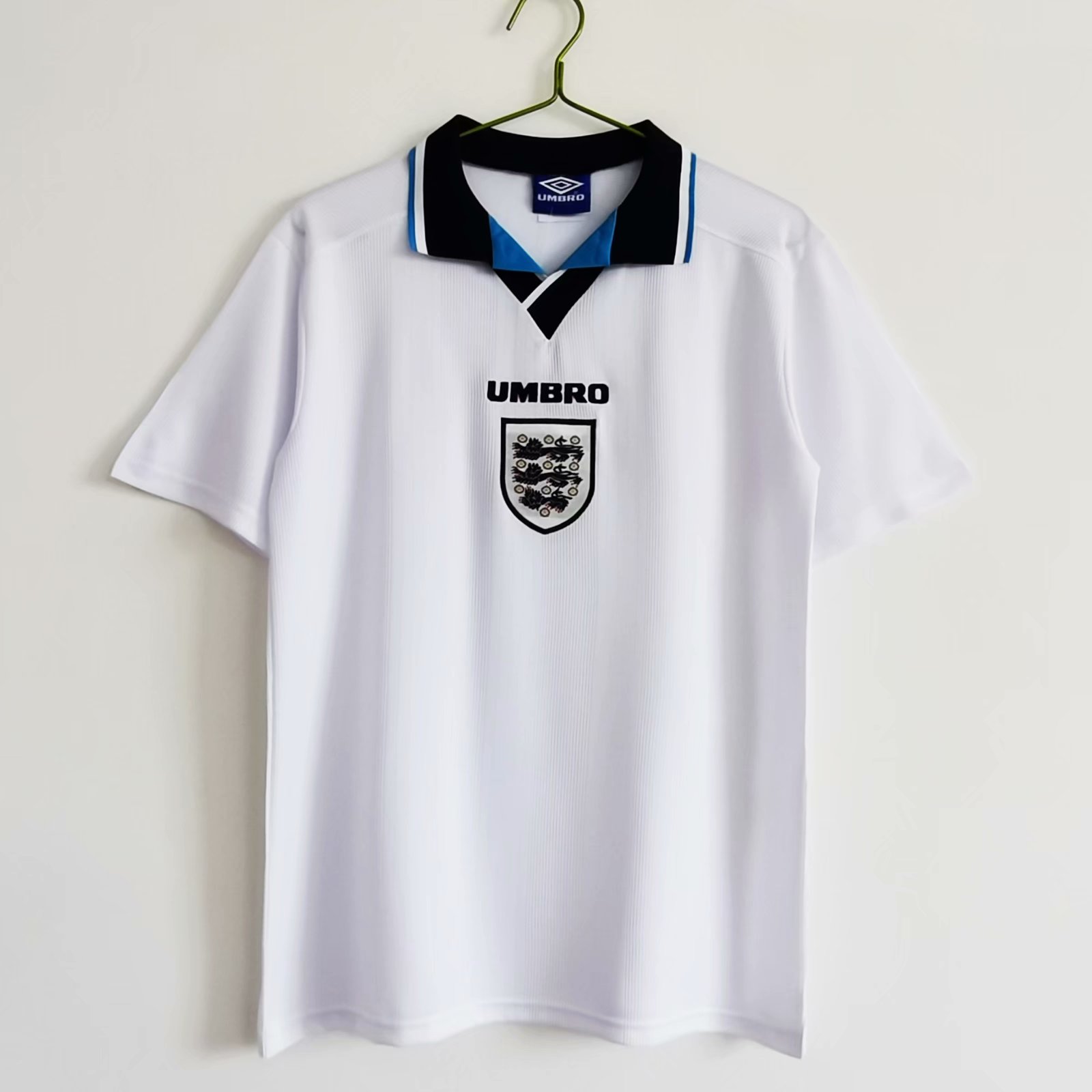 1996 Retro Version England Home White Thailand Soccer Jersey AAA-710