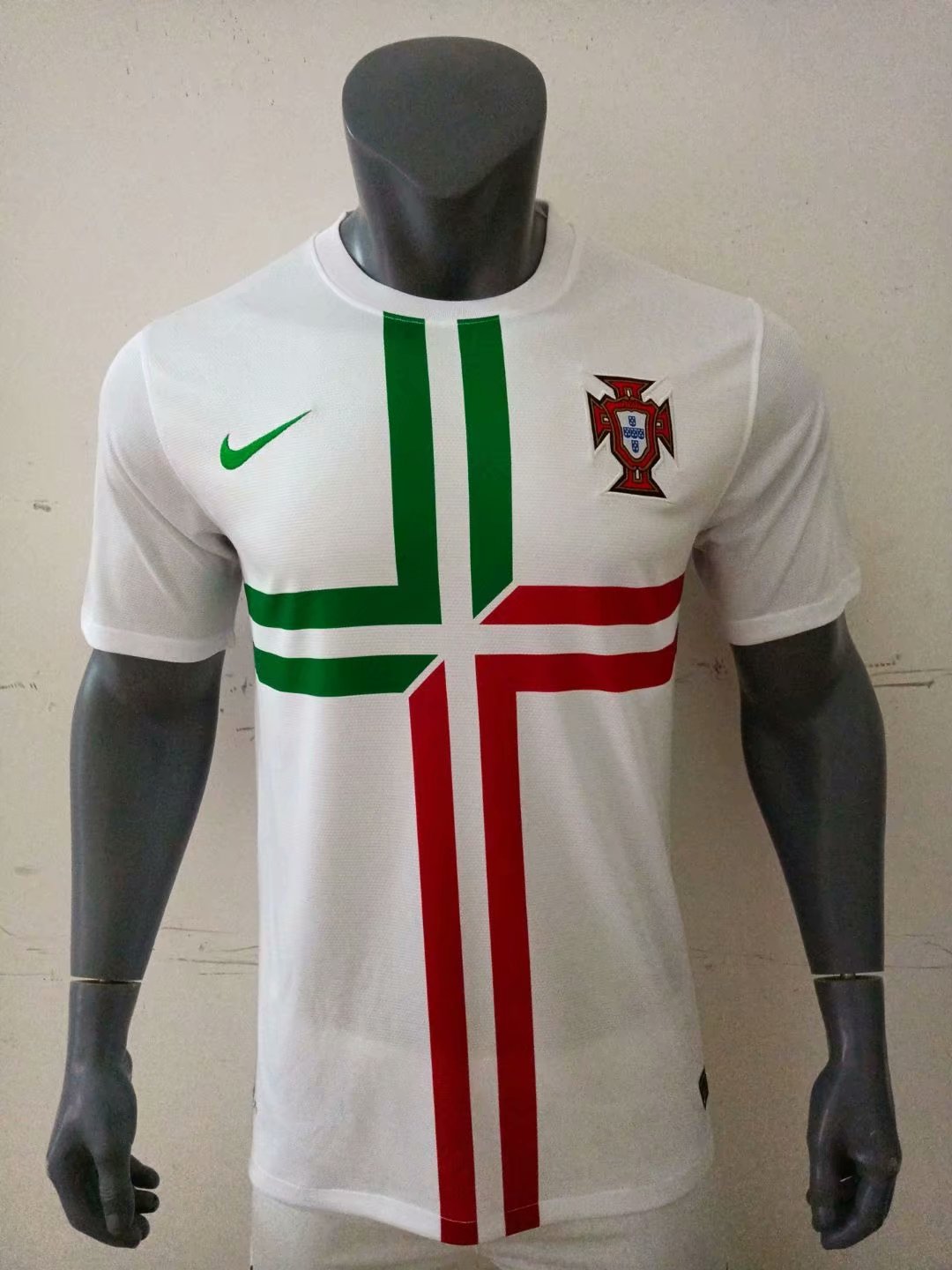 2012 Retro Version  Portugal Home White Thailand Soccer Jersey AAA--519