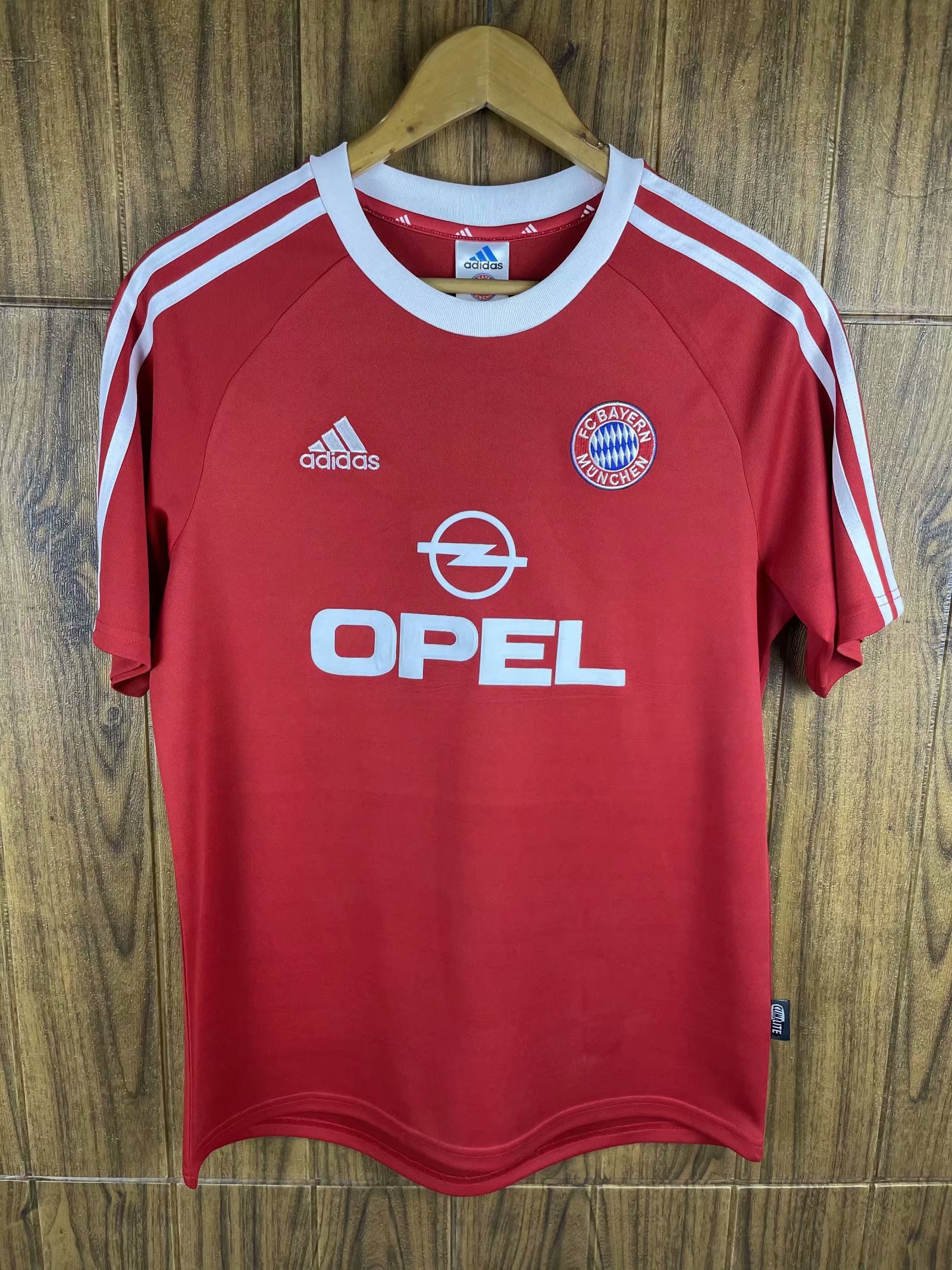 2000-02 Retro Version Bayern München Home Red Thailand Soccer Jersey AAA-601