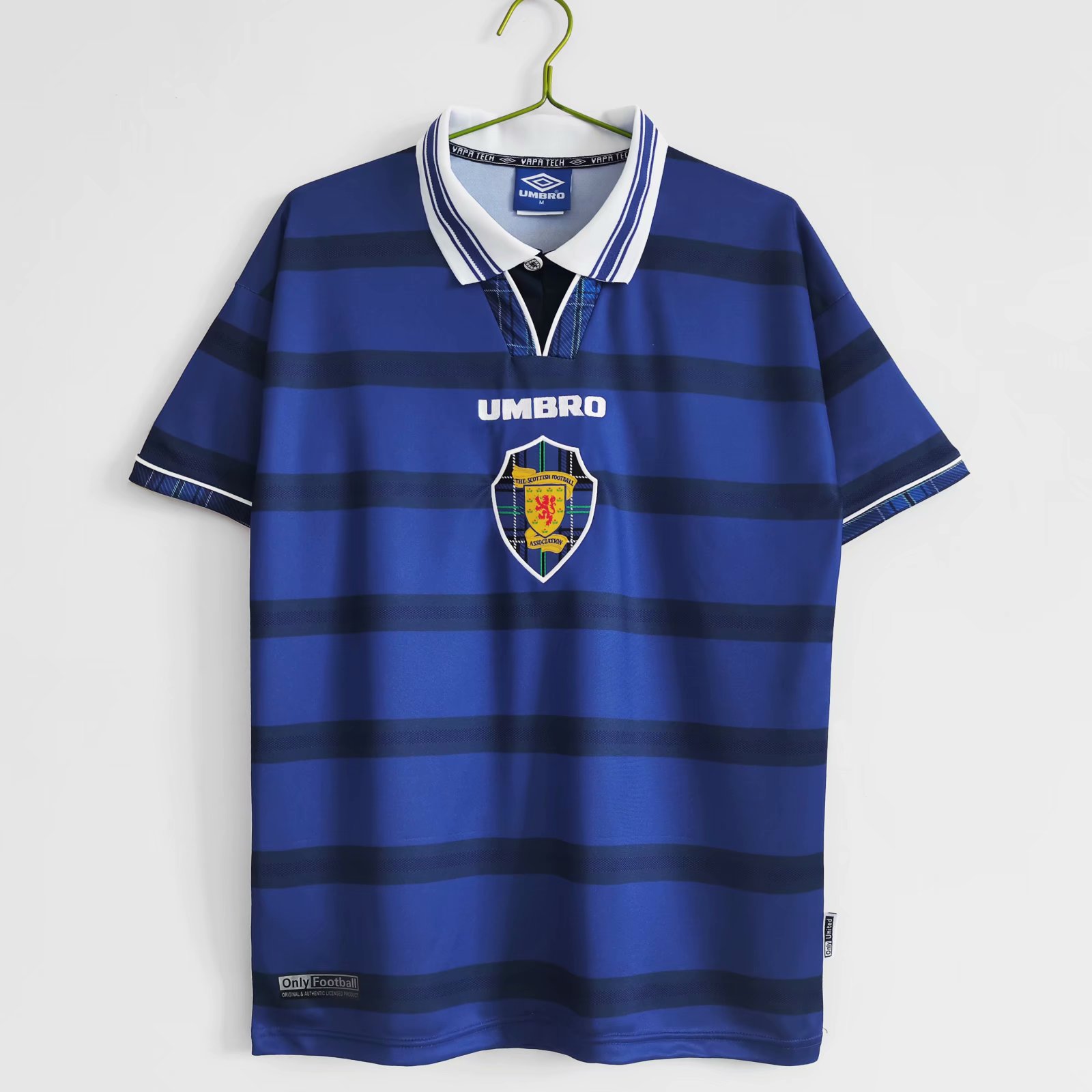 1998-00 Retro Version Scotland Home Blue Thailand Soccer Jersey AAA-710