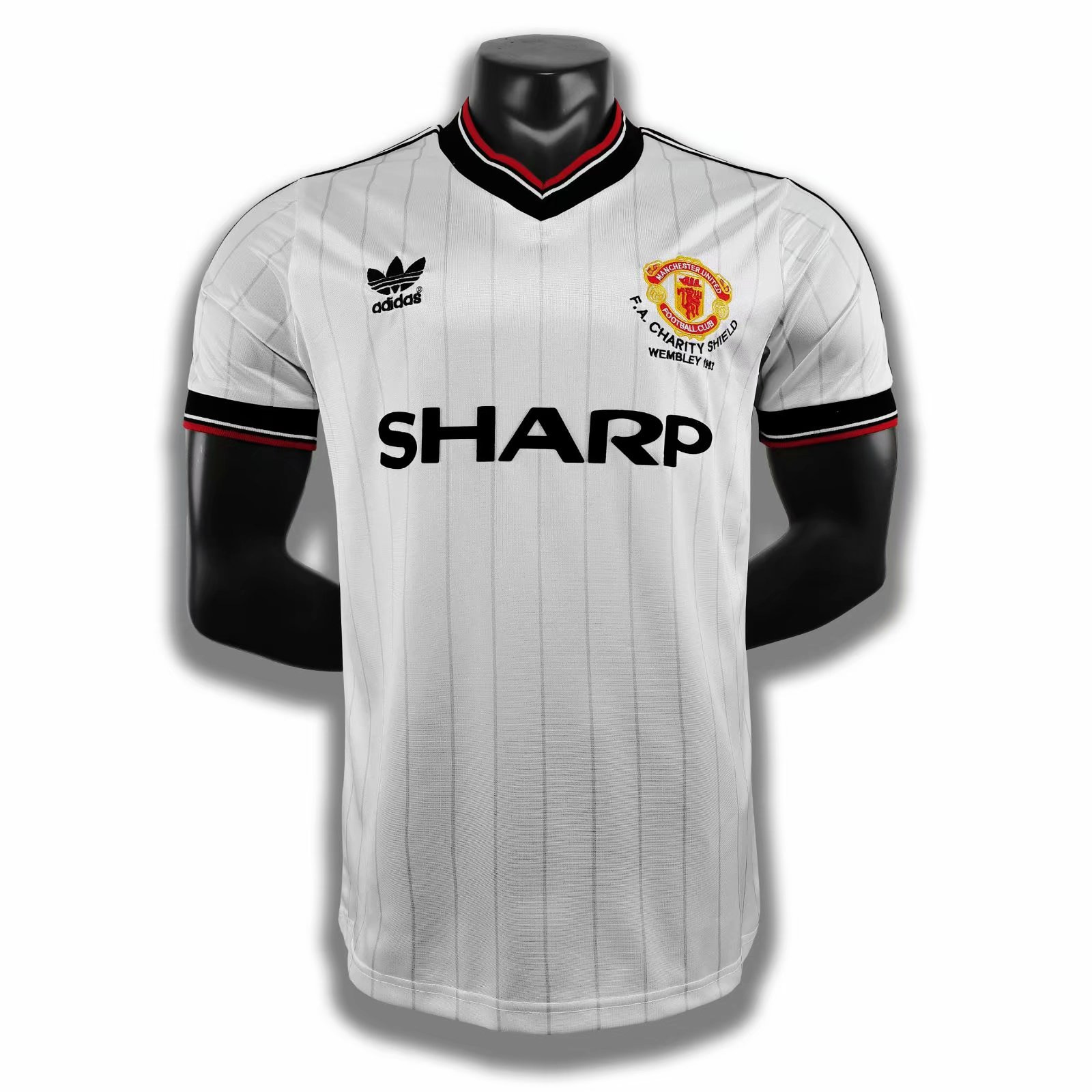 83 Retro Version Manchester United White Thailand Soccer Jersey AAA-710