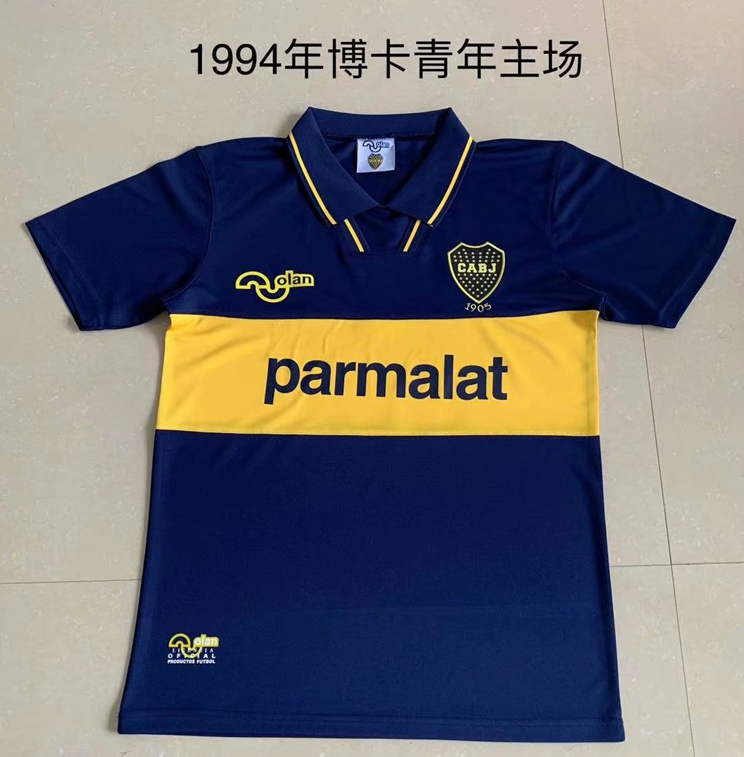 1994 Retro Version  Boca Juniors Home Blue Thailand Soccer Jersey AAA-709/1041