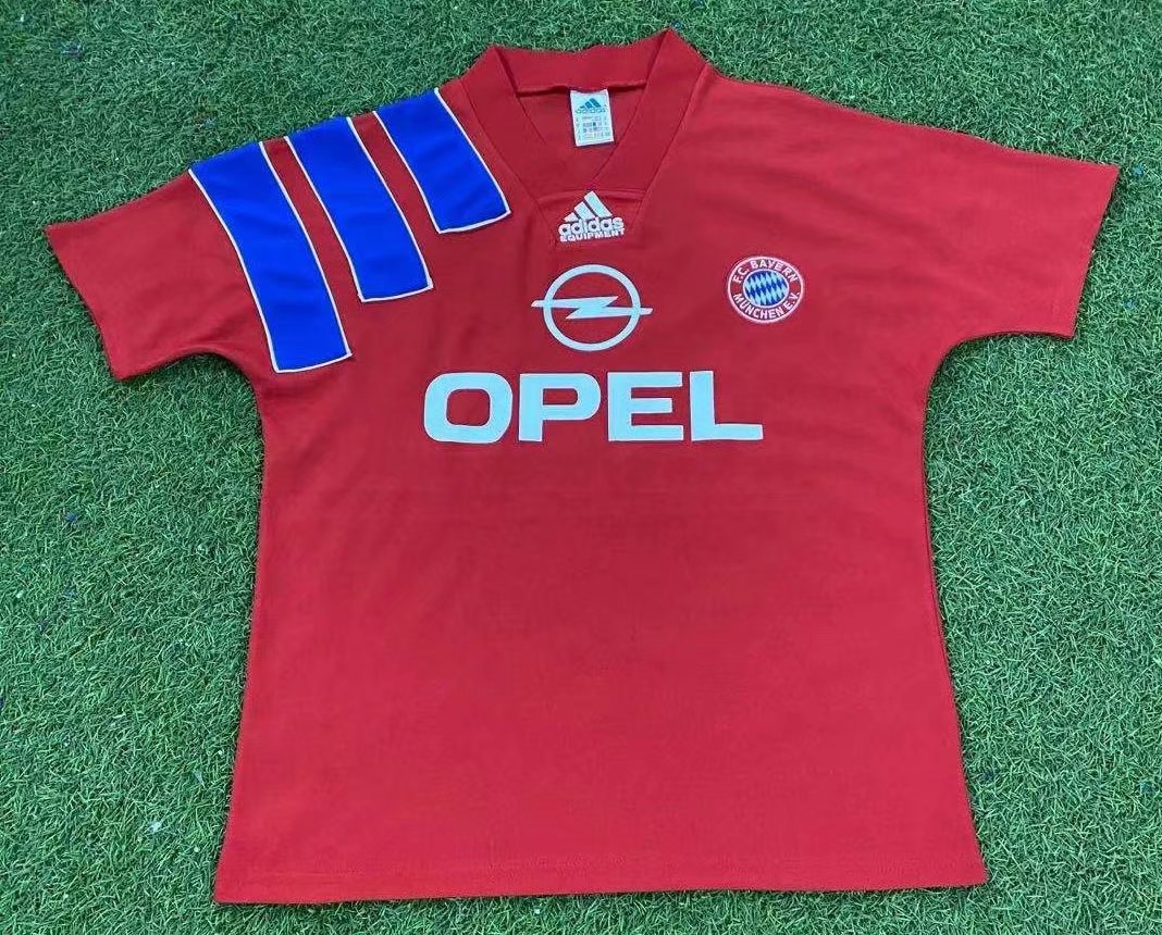 91-93 Retro Version Bayern München Home Red Thailand Soccer Jersey AAA-503