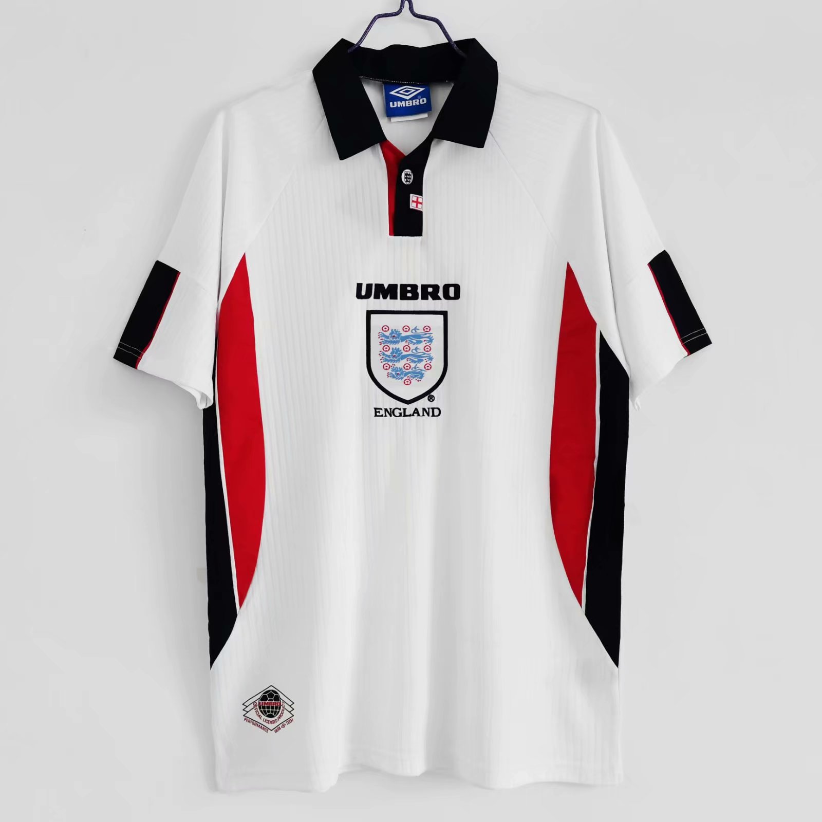 1998 Retro Version England Home White Thailand Soccer Jersey AAA-710