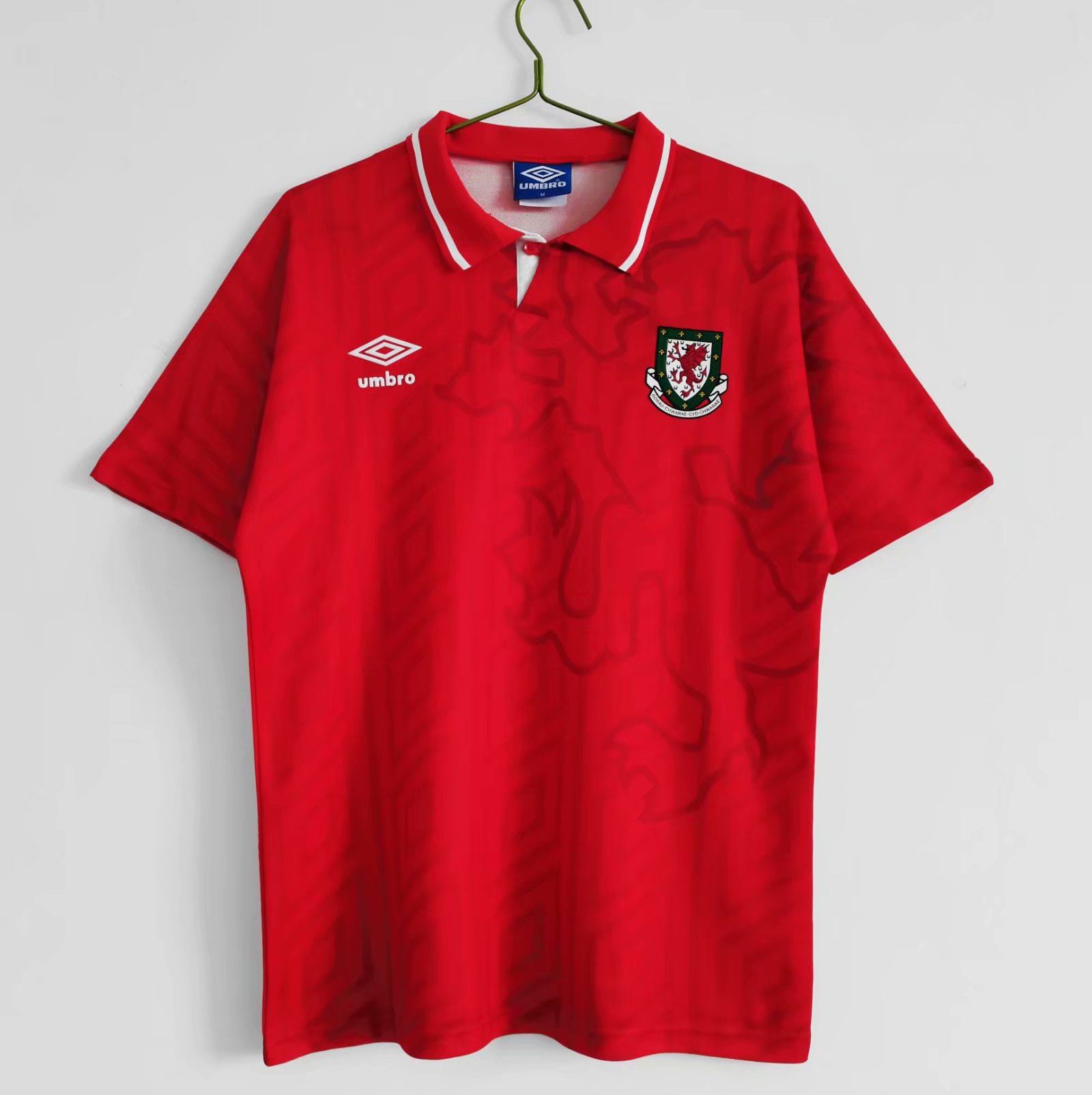 92-95 Retro Version Wales Home Red Thailand Soccer Jersey AAA-710