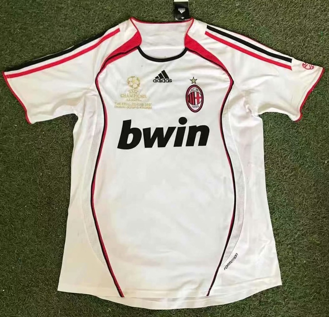 06-07 Retro Version AC Milan Away White Thailand Soccer Jersey AAA-503/811/SL