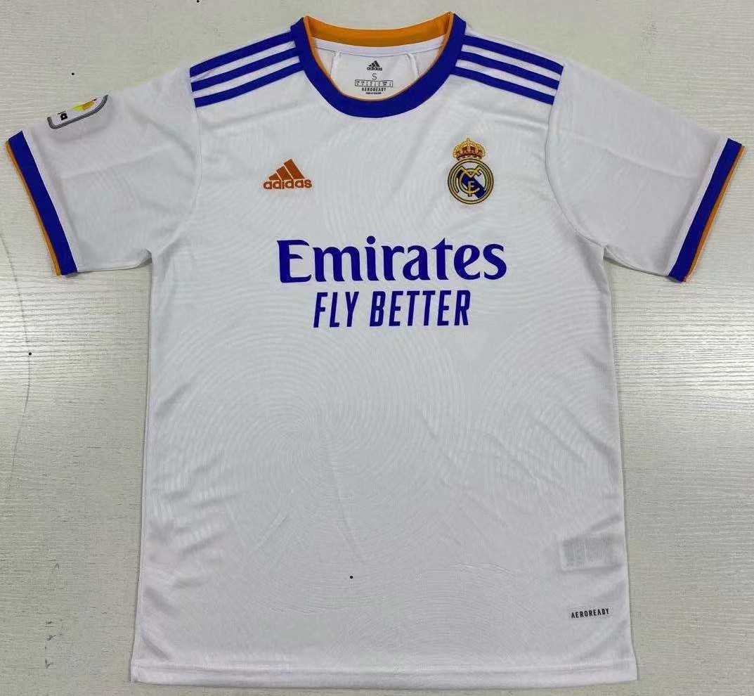 2021-22 Real Madrid Home White Thailand Soccer Jersey AAA-320