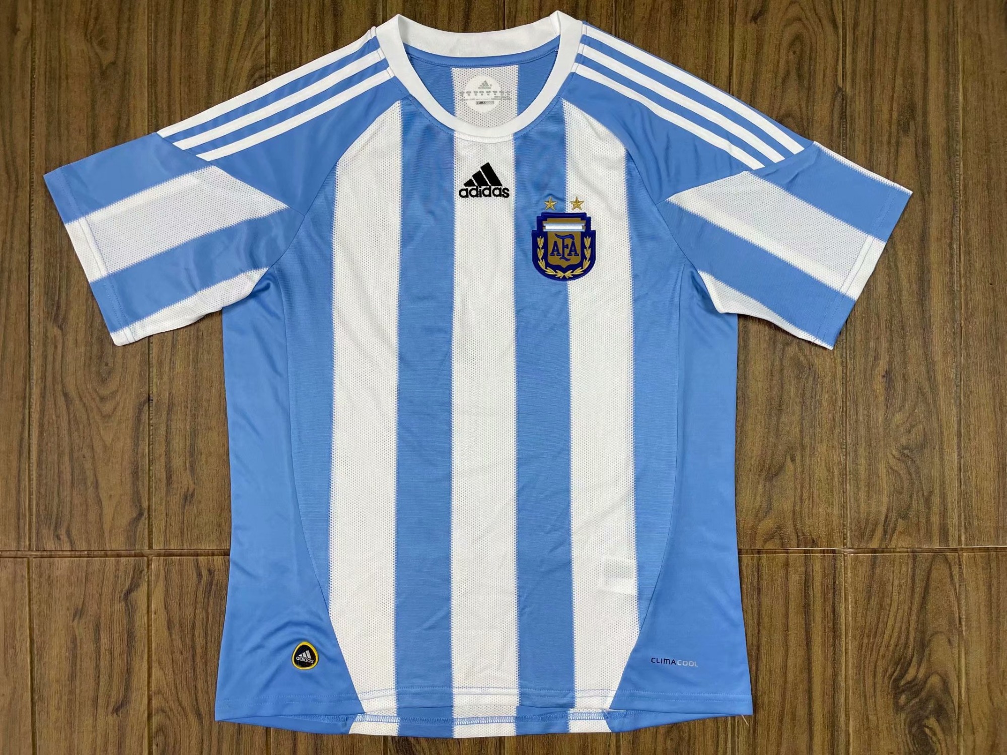 2010 World Cup Retro Version Argentina Home Blue White Thailand Soccer Jersey AAA-601/410
