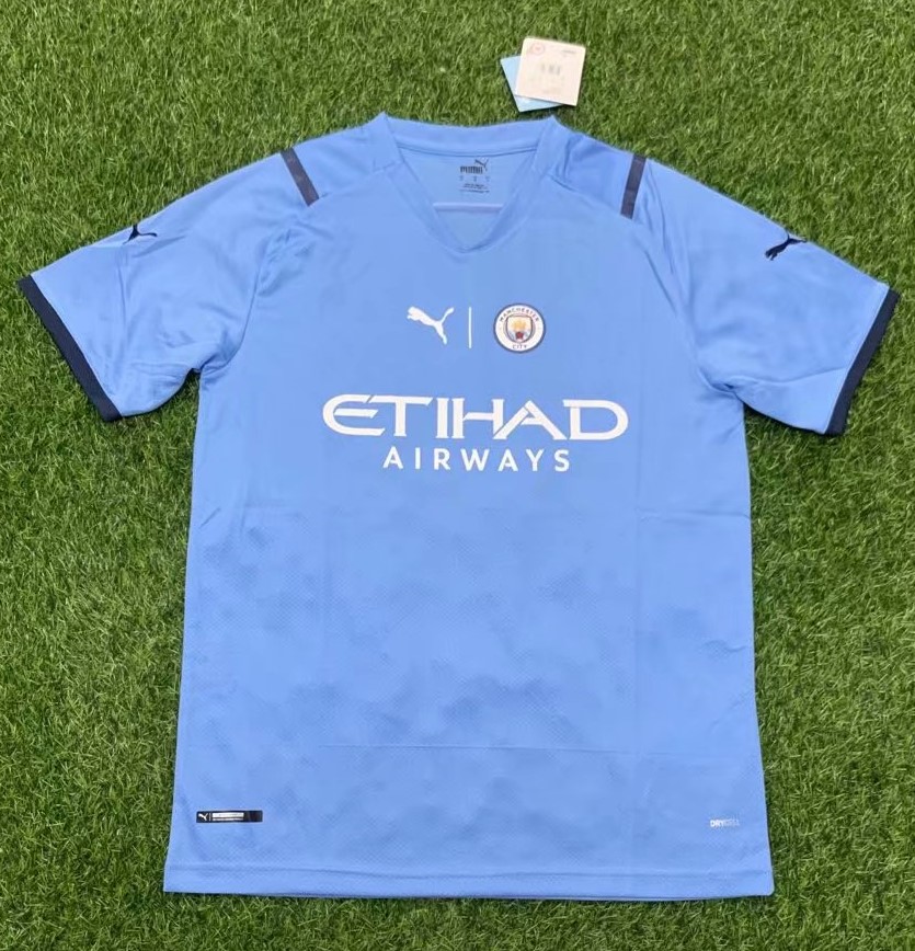 2021/2022  Manchester City Blue Pre-GameThailand soccer jersey AAA-305