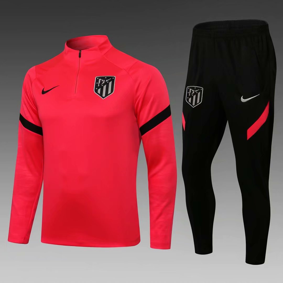 2021-2022 Atletico Madrid Red Thailand Tracksuit Uniform-MY