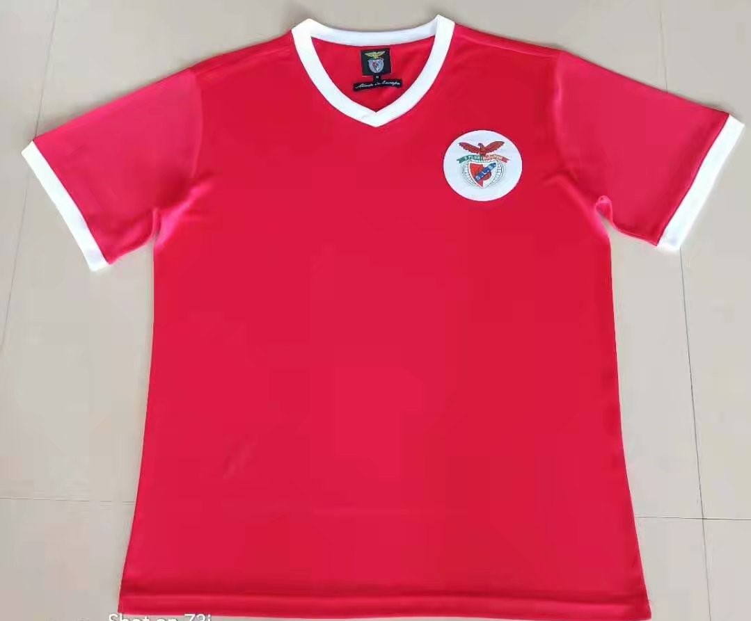 74-75 Retro Version Benfica Home Red Thailand Soccer Jersey AAA-522