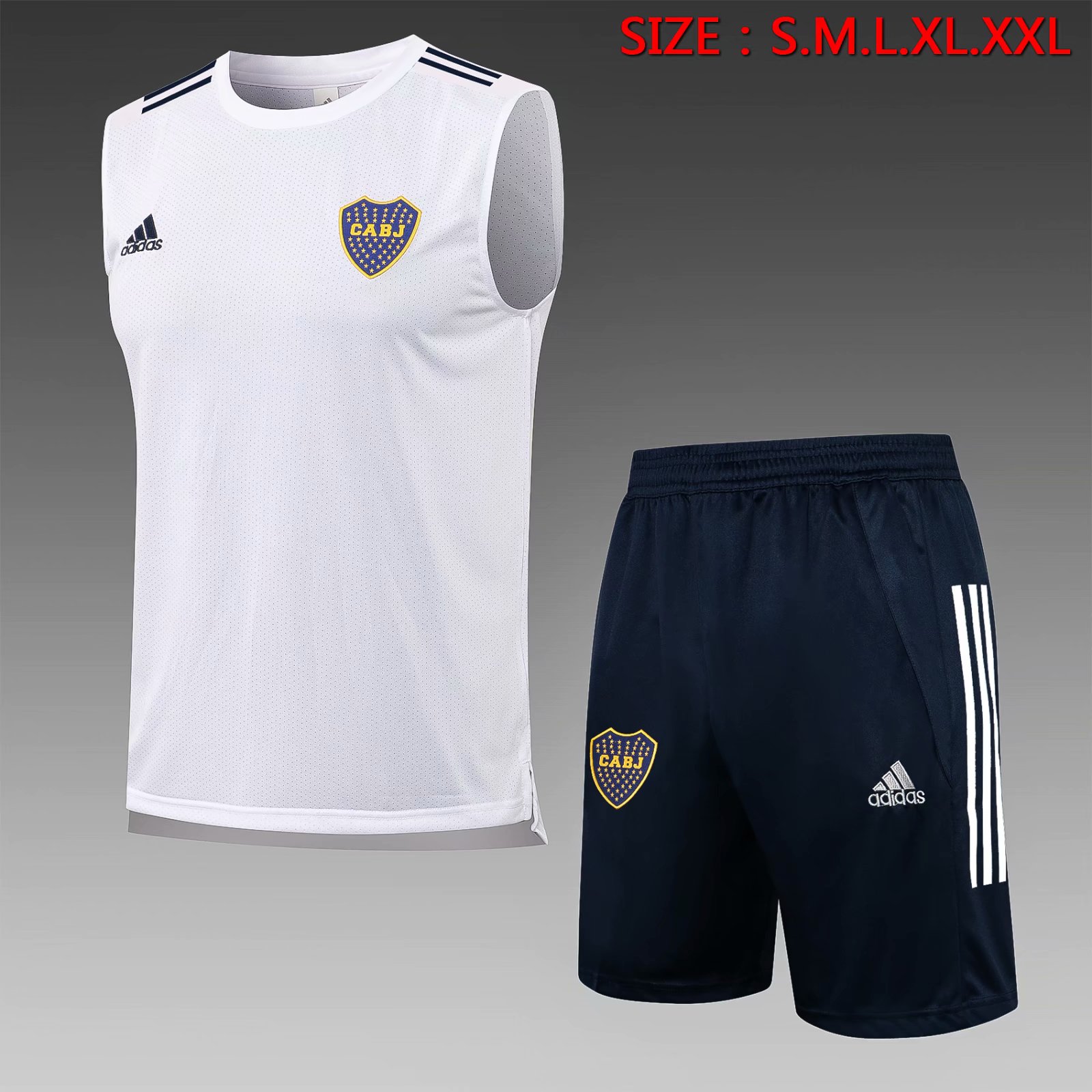 2021/2021 Boca Juniors White Thailand Soccer Vest Uniform-815