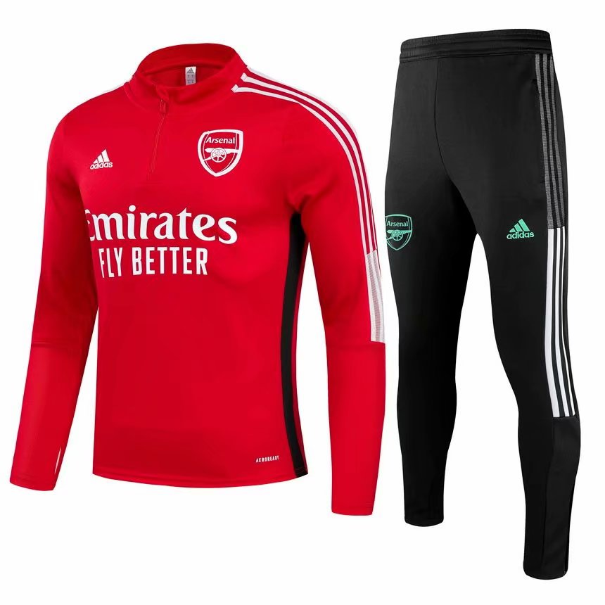 2021-22 Arsenal Red Thailand Soccer Tracksuit Uniform-GDP