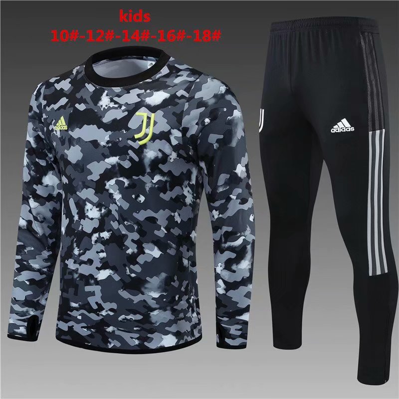 2021-22 Juventus Camouflage Kids/Youth Tracksuit Uniform-801