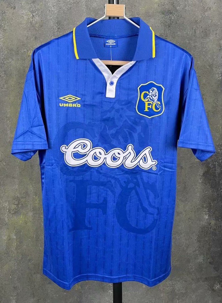 96-97 Retro Version Chelsea Home Blue Thailand Soccer Jersey AAA-B321