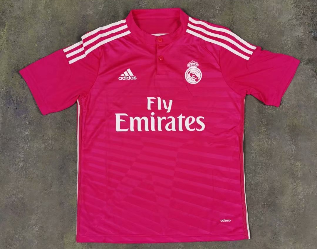 14-15 Retro Version Real Madrid Away Red Thailand Soccer Jersey AAA-B321